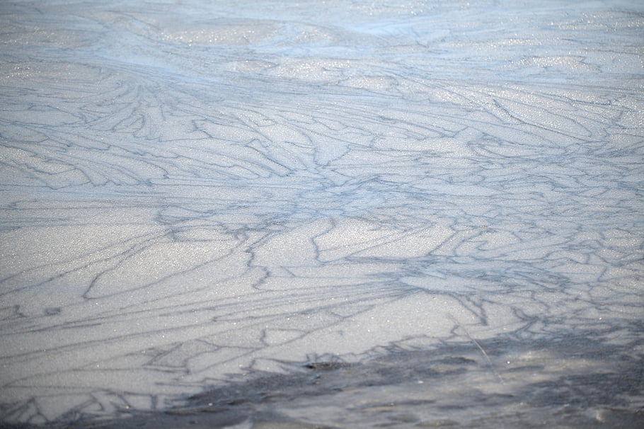 lake, frozen Lake, winter, nature, ice, pattern, texture