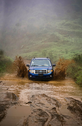 veicolo blu, strada sterrata, Veicolo 4x4, sentieri fangosi, Constanza, paesaggio aspro, fuori strada, avventura, all'aperto, natura, viaggio