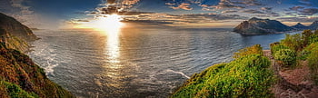 sea, sunset, nature, travel, exploration, outdoors, south Africa, cape Of Good Hope, cape Town, bay, mountains