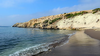 beach, waves, mountain, sea, cyprus, landscape, akamas, lara Bay, nature, scenery