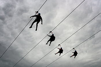 Postleitzahl, Futter, Natur, Menschen, Himmel, Silhouette, Person, Linie, Sport, Seil, Abenteuer