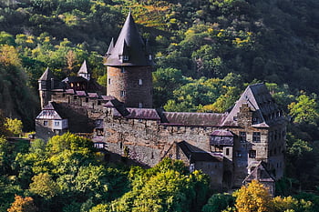 kale, tarihi, mimari, orta Çağlar, bina, Bacharach