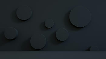 abstraktní minimalismus, tmavé kruhové tvary, Hladké pozadí, geometrické tvary, kulaté šedé objekty, stíny, moderní umění, minimalistický design, temné kruhy, abstraktní umění, soudobé umění