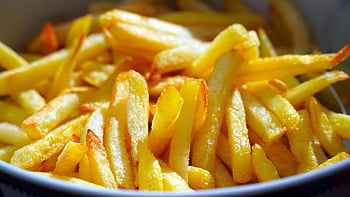 pommes frites, kartofler, mad, snack, velsmagende, fed