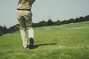hráč golfu, houpačka, kurz golfu, slunečný den, venkovní aktivita, volný čas, sport, golfový míček, zelená, plavební dráhy, letní