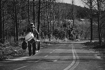 daegu, travelling, countryside, forest, man, daegu-gyeongbuk, black And White, nature, south Korea