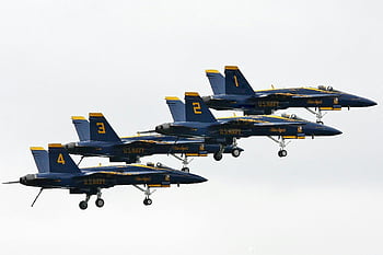 angeli blu, Marina americana, formazione acrobatica, mestiere blu dell'aria, volo di precisione, jet militari, Jet dei Blue Angels, Esibizione dei Blue Angels, Spettacolo degli Angeli Blu, Squadra Blue Angels, Aerei Blue Angels