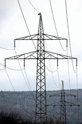 elektřina, výkonový pól, elektrické vedení, vysokého napětí, zdroj napájení, energie, vedení vysokého napětí