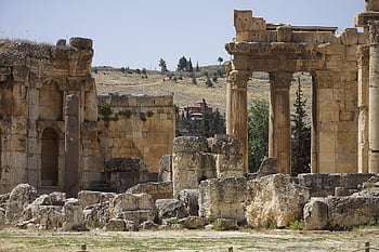 baalbek, Libanon, ruiny, archeologie, římské architektury