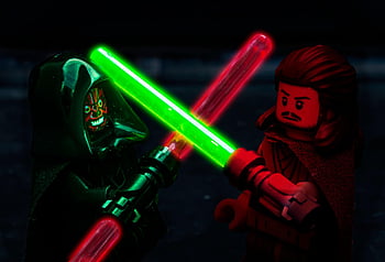 lego star wars, Guerre stellari, Lego, jedi, spada laser, sith, la forza, combattimento, Legostarwars, luce, rosso