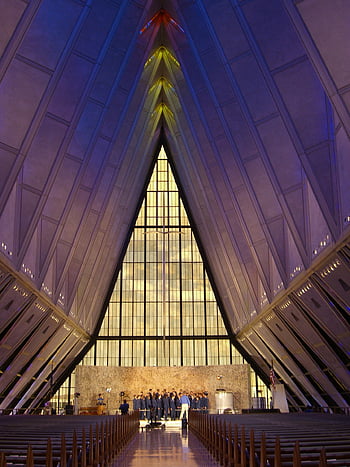 colorado Air Force Cathedral, architecture, triangular