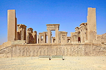 Tachara, persepolis, ruiny, starověké, historický, Persie, Írán, kultura, architektura