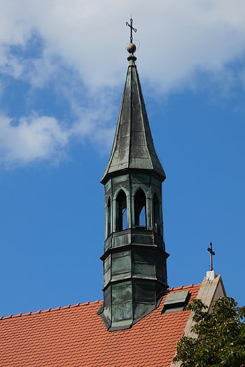 church Steeple, tower, church, catholic, catholicism, religion, architecture, historical, old, krakow, poland