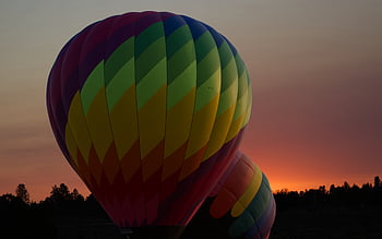 ballon, vol, air, chaud, voler, aventure, ciel, amusement, coloré, Contexte, été