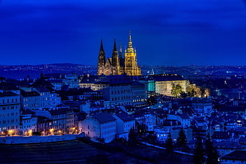 město, budov, Praha, noc, večer, historický, staré Město, městský, cestovní ruch, cíl cesty, hlavní město