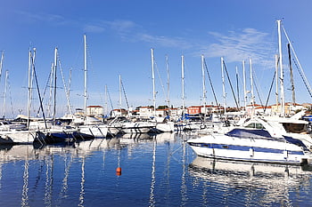marina, středomoří, jachty, plachetnice, plachtění, lodí, dok, přístav, kotvení, námořní, moře