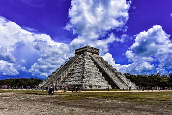 ユカタン、 チチェン・イツァ、 メキシコ、 寺院、 カンクン、 素晴らしい、 世界、 雲、 ピラミッド、 旅行、 最愛の人