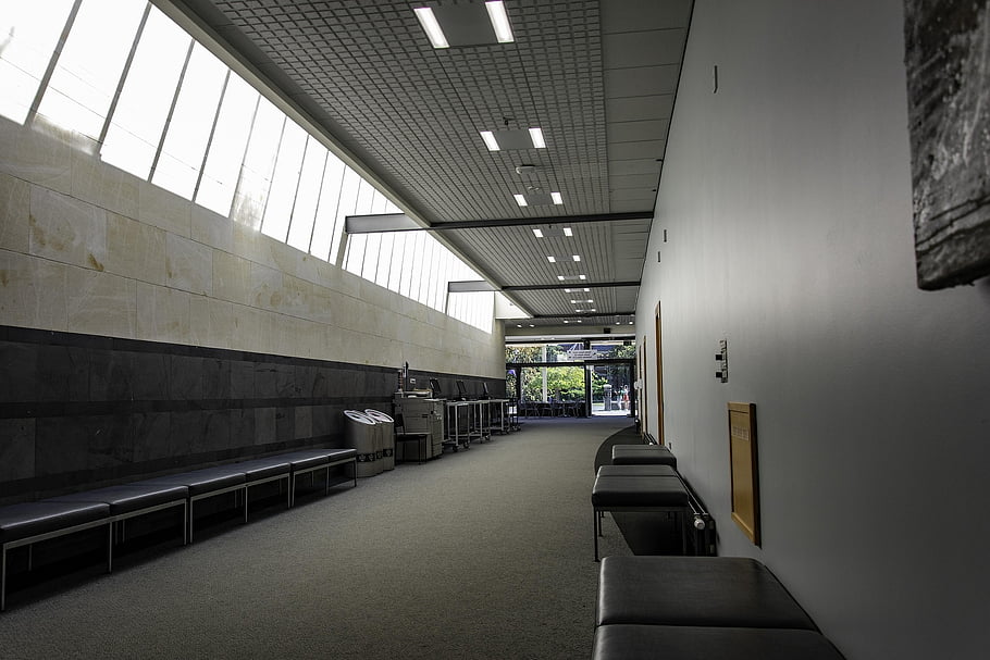 university Of Otago, university, hallway, corridor, interior, wall, building, empty, passage, indoor, perspective