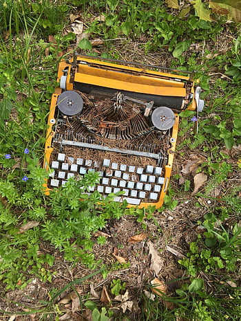 typewriter, garbage, cleanup, pollution, waste, disposal, environmental Pollution, throw Away Society, residual Waste, environment, waste Disposal