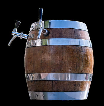 hlaveň, pivo, dávkovač, sud na pivo, dřevo, klepněte na, poskok, oktoberfest, izolovaný