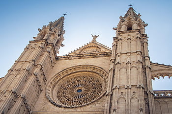 katedrála, kostel, architektura, budova, fasáda, gotický, gotická architektura, náboženství, středověký, dom, víra