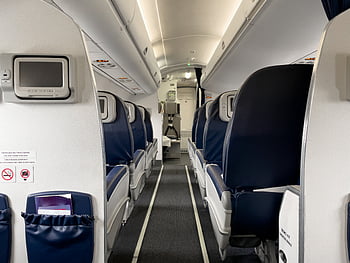 seat airplane aisle, aircraft, airline, airplane, aisle, cabin, chair, class, comfortable, economy, flight