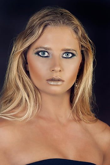 krása, makeup, portrét, Modelka, žena, dívka, mladý, tvář, kosmetika, rty, rtěnka