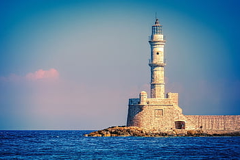 lighthouse, sea, chania, port, tower, landmark, historical, nature, tourist Attraction, venetian, horizon