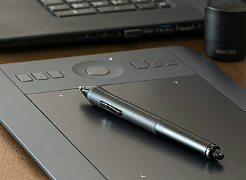 digital drawing tablet, stylus pen, creative design work, close-up, gray e-book reader, tablet, pen, design, creative, work, ideal