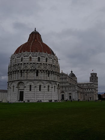 Pisan, katedral, kilisenin vaftiz bölümü, kemerler, başkentler, Mermerler, piazza dei miracoli, Toskana, gezi, turizm, bak