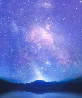 prostor, hory, odraz, hvězd, vesmír, nebe, galaxie, kosmos, noční obloha, astronomie, noc
