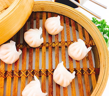 houskové knedlíky, dimsum, předkrm, kuchyně, jídlo, asijský, oběd, tradiční, čínština, Čína, restaurace