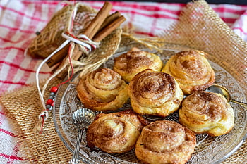pasticcini, involtini alla cannella, pane, spuntino, Pasta sfoglia, torte, cannella, bastoncini di cannella, dolcezza, cibo