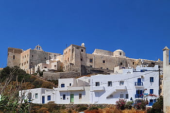 old Town, naxos, greece, castle, architecture, historical, cyclades, capital City