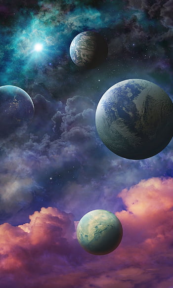 Planeten, Platz, Planet, Universum, Nachthimmel, Mond, Galaxis, Astronomie, Sterne, Himmel, Nacht-