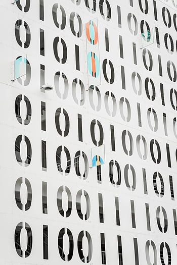 modern building facade, binary pattern design, digital touch, urban landscapes, modern architecture, binary code, architectural design, contemporary building, urban design, digital facade, modern facade