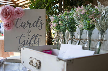 artistic floral sign, wedding card station, gift station, floral arrangements, vintage style, wedding decorations, cards and gifts, vintage wedding, floral decor, wedding station, vintage wedding decor