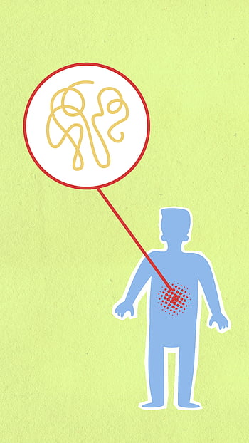 virový genom, Lidské tělo, abstraktní ilustrace, výřez papíru, lidské postavy, Virová infekce, Lékařské Ilustrace, anatomie člověka, reprezentace viru, ilustrace zdraví