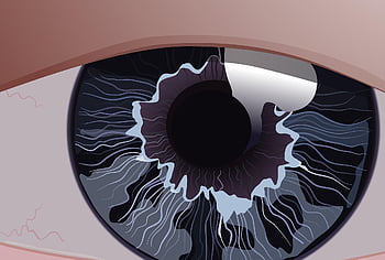 oko, oční bulva, pohled, vidění, optometrie, oftalmologie, zrak, zblízka, duhovka, rohovka, sklera