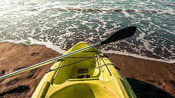 kayak, sea, sand, ocean, leisure, summer, canoe, adventure, nature, holiday, beach