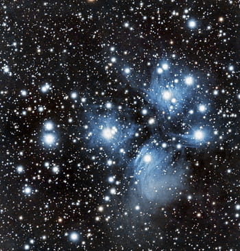Pleiades, star cluster, deep sky, astrophotography, William Optics, ZWO camera, nebula, night sky, celestial, astronomy, star field