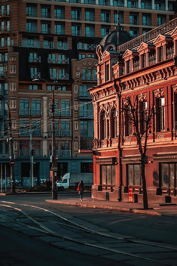kiev, nature, city, sunset, ukraine, buildings, street, architecture, urban, landscape