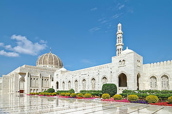 sultan qaboos Ulu Camii, Umman, küçük hindistan cevizi, ana cami, cami, bina, minare, kubbe, mimari, din, İslâm