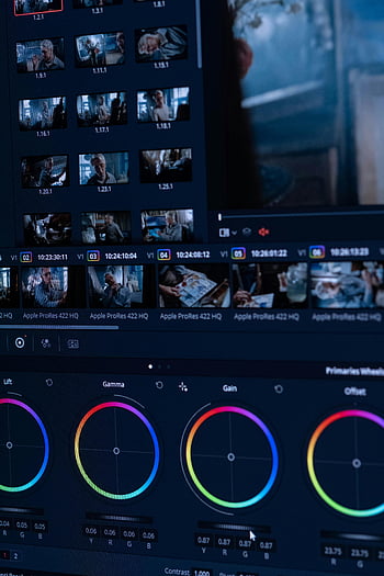 monitor, úprava videa, Softwarové rozhraní, barevné třídění, nástroje, detail, Podrobný pohled, editačního softwaru, barevná kola, videoklipy, Časová osa