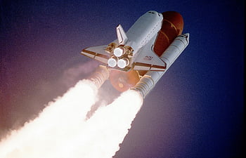 razzo bianco, Space Shuttle, motori a razzo, Branding USA, lanciare, motori potenti, esplorazione dello spazio, nasa, aerospaziale, lancio notturno, lancio del razzo