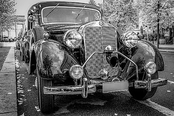 mobil antik, mobil, historis, daimler benz, retro, kendaraan, klasik, lampu depan, nostalgia, kemewahan, tua