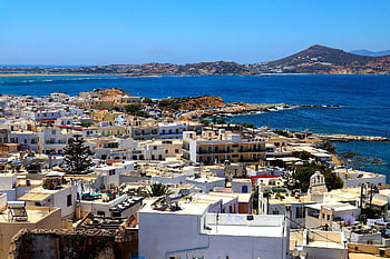 naxos, greece, cyclades, city, historic Center, sea, nature, mediterranean