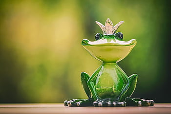 frog, frog Prince, crown, figure, cute, fun, funny, deco, decoration