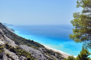 spiaggia, mare, baia, costa, vacanze, natura, viaggio, Grecia, estate, paesaggio