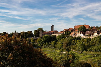 rothenburg, town, buildings, old Town, landscape, architecture, middle Ages, fall, panorama, historic Center, truss